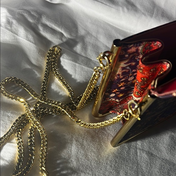 Vintage Robert Bestien purse,Elegant Gold and Red Women's Bag - Picture 15 of 16